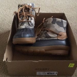 Sperry Saltwater wedge tide boots - Camo